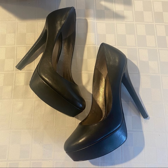 Lk New Pelle Moda Designer Black Pumps Heels 9 - Picture 7 of 7
